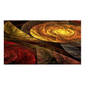 Small The Spiral Of Life Abstract Art Business Card Front View