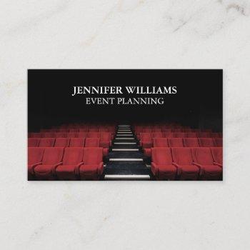 theatre performing arts event planning business card
