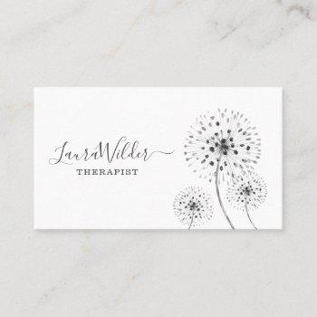 therapist business card