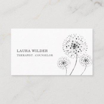 therapist counselor business card