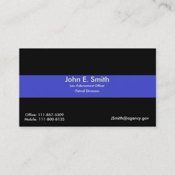 thin blue line/american flag business card
