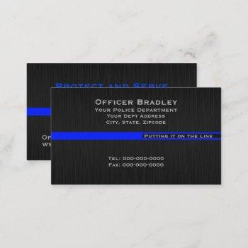 thin blue line police support leo business card