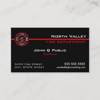 thin red line american flag business card