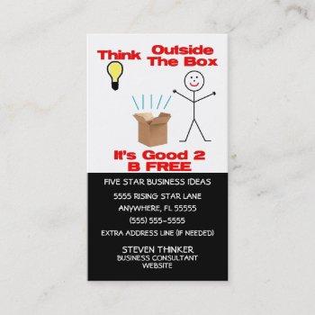 think outside the box business card