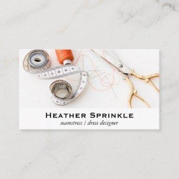 thread reels | seamstress business card