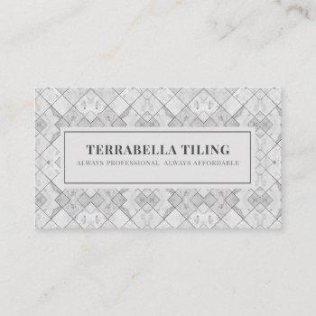 tiling flooring business card