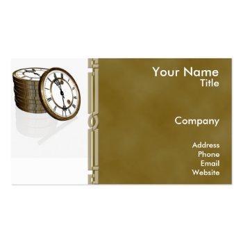 Small Time Is Money Business Card Front View