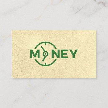 time is money business card