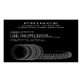 Small Tires Auto Repair Business Card Front View
