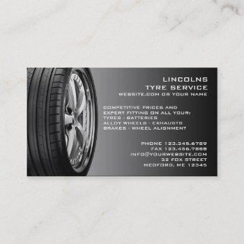 tires auto repair business card