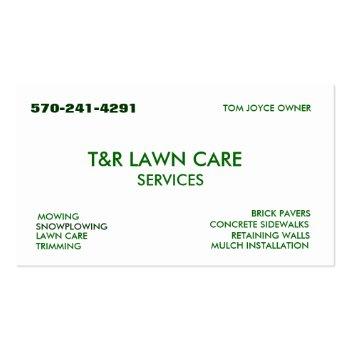 Small Tom Business Card Front View