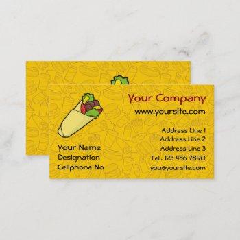 tortilla sandwich wrap business card
