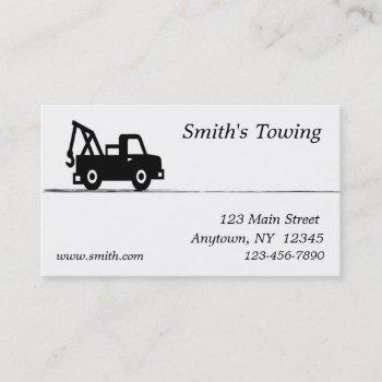 towing business card