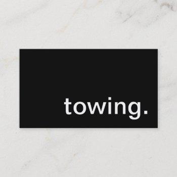 towing  business card