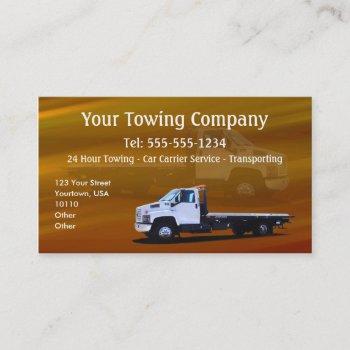 towing customizable business card