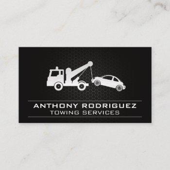 towing vehicle business card