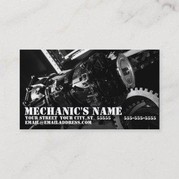 transmission mechanic business card