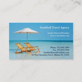travel agency business card