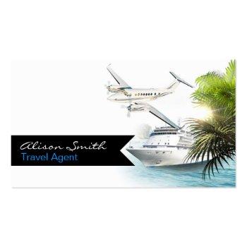 Small Travel Agent Business Card Front View