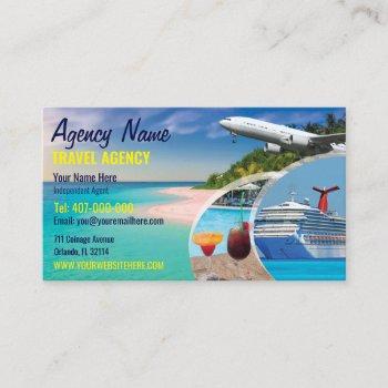 travel agent business card template