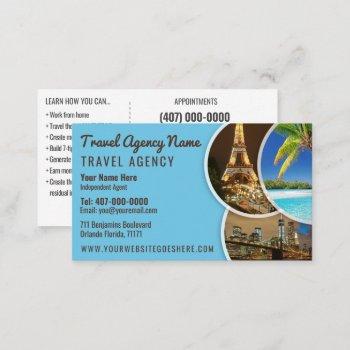 travel agent template business card