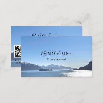 travel agent vacation tourism photo business card