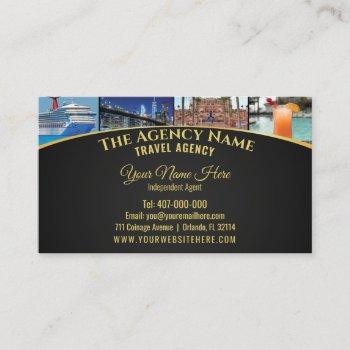 travel planner agent template business card