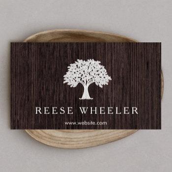 tree rustic nature wood business card