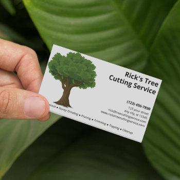 tree service company business card