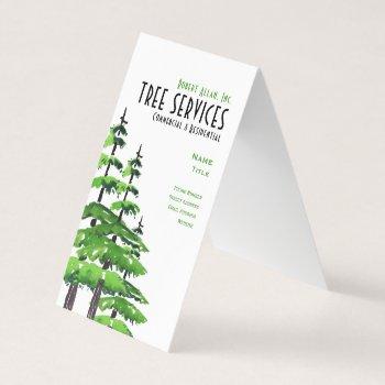 tree services business card