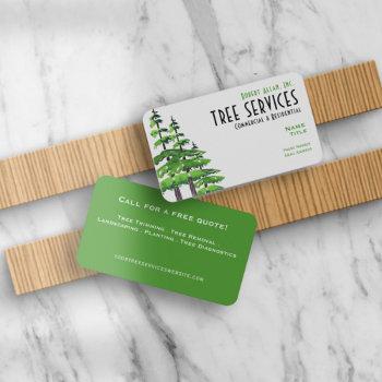 tree services standard, 3.5" x 2.0" business card
