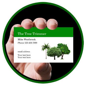 tree trimming services business card template
