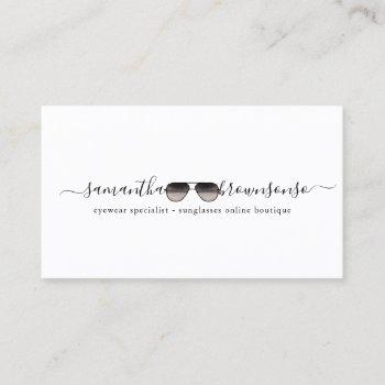 trend online boutique eyewear sun glasses business card