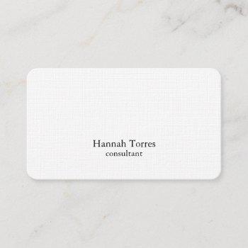 trendy black & white plain creative modern business card