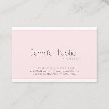 trendy elegant modern design clean plain luxury business card