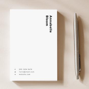 trendy monochrome modern minimal black and white post-it notes