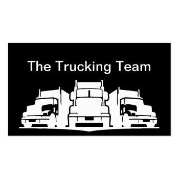 Small Truck Driver Business Cards Front View