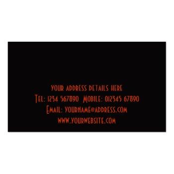 Small Trucking Business Card Back View