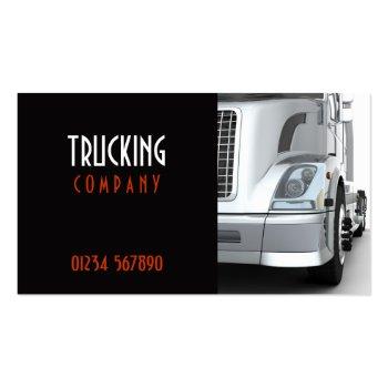 Small Trucking Business Card Front View