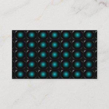 turquoise 3d illusion unusual business card 3