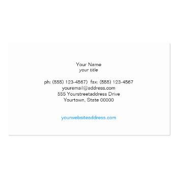 Small Turquoise Linen Gold Circles Look Beauty Salon 2 Business Card Back View