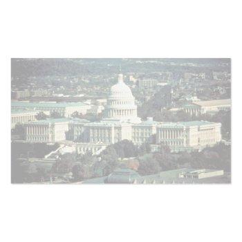 Small U.s. Capitol Business Card Back View