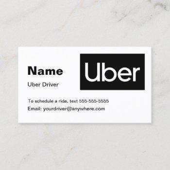 uber business card