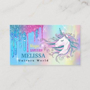 unicorn business card