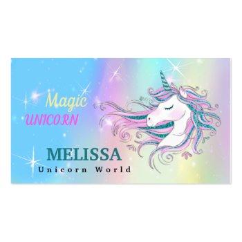 Small Unicorn Business Card Front View
