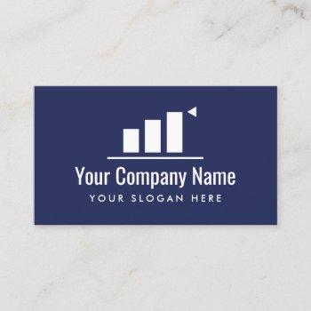 up going graph company logo business card template
