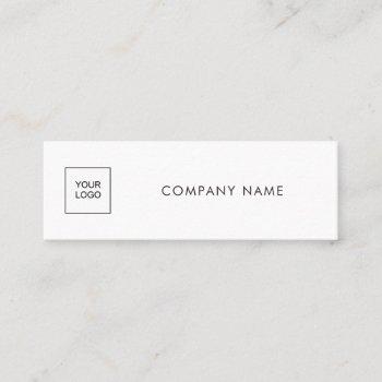upload your logo company modern simple template mini business card