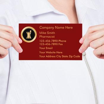 upscale pharmacy business cards