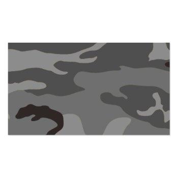 Small Urban Camouflage Business Card Back View