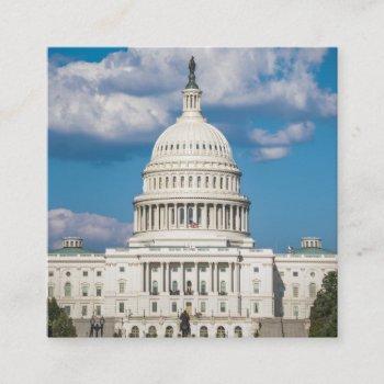 us capitol building square business card